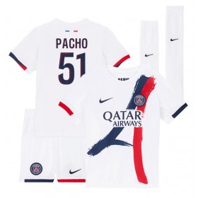 Paris Saint-Germain Willian Pacho #51 Auswärtstrikot 2024-25 Kurzarm (+ kurze hosen)